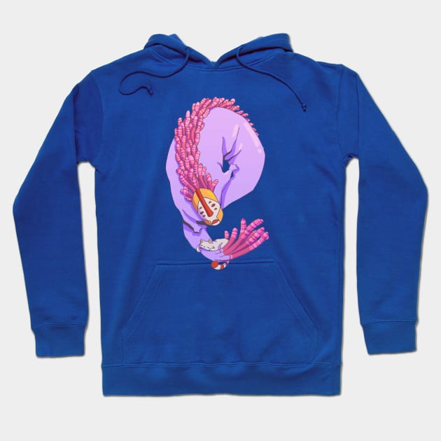 Cat spirit Hoodie by Victoria Hamre